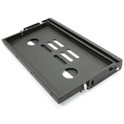Mesa de portón trasero ALMULOO Estante plegable para puerta trasera compatible con Jeep Wrangler JK JKU 2007-2024, rejilla de almacenamiento para camping al aire libre, estante de carga