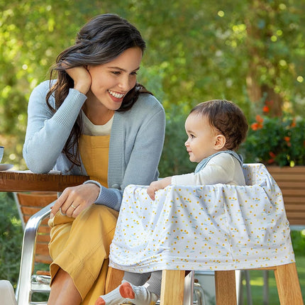 Munchkin Milkmakers Antimicrobial 5-in-1 Nursing Cover, Quiet Skies, Grey