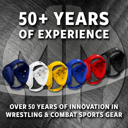 Matman Wrestling Headgear Adult Ear Guard Ultra Soft Grappling Head Guard (Black)