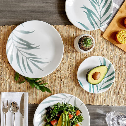 Corelle Set of 12 Dinner Plates, Solar Print