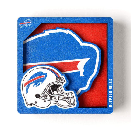 YouTheFan NFL Buffalo Bills 3D Logo Series Magnets
