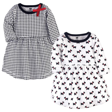 Hudson Baby Baby Girls' Cotton Dresses, Scottie Dog, 3-6 Months