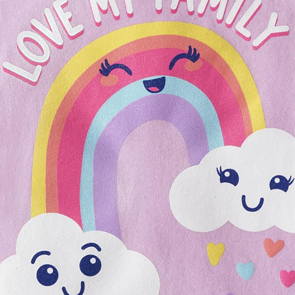 The Children's Place T-shirts graphiques assortis à manches courtes pour bébés et tout-petits, en lots multiples, motifs « Love Family/Mommy Sunshine/Daddys Star », 12-18 mois