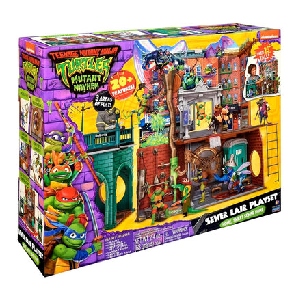 Teenage Mutant Ninja Turtles: Mutant Mayhem Sewer Lair Playset. Ideal present for boys 4 to 7 years and TMNT fans!
