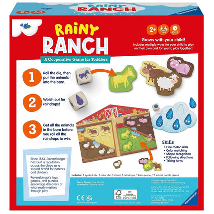 Ravensburger Rainy Ranch - Engaging Cooperative Game for Toddlers | Skill Development | Flexibility for Growing Minds | Stimulates Imagination