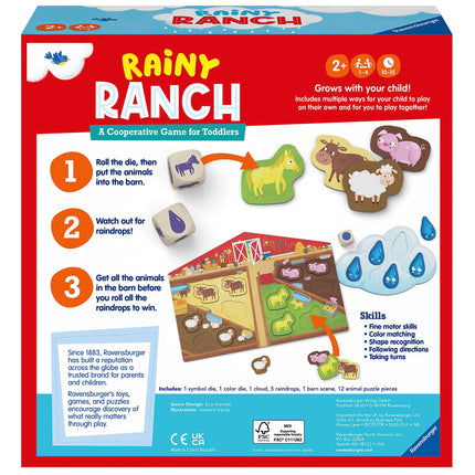 Ravensburger Rainy Ranch - Engaging Cooperative Game for Toddlers | Skill Development | Flexibility for Growing Minds | Stimulates Imagination