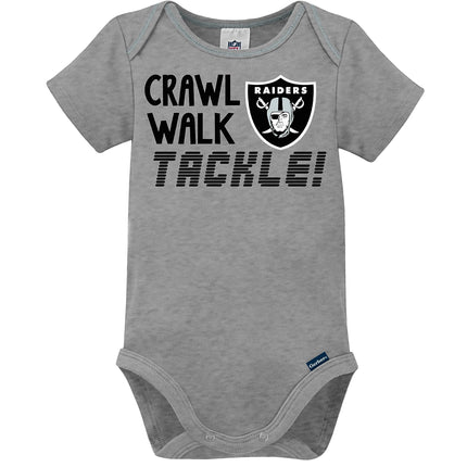 Gerber Unisex Baby Standard NFL 3 Pack Short Sleeve Onesie Bodysuit, Team Color, 0-3 Months