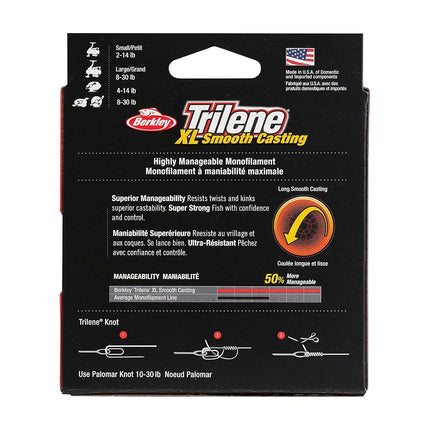 Berkley Trilene® XL®, Clear, 8lb | 3.6kg, 330yd | 301m Monofilament Fishing Line, Suitable for Freshwater Environments