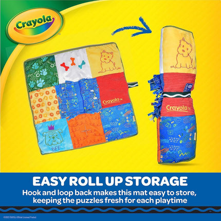 Crayola for Pets Doggie Snuffle Mat & Puzzle Toy - Treat-Hiding Play Mat for Dogs with Crinkle Sound - Dog Enrichment Toys for Mental Stimulation