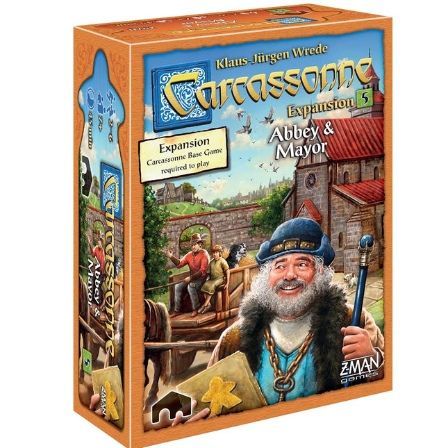 Carcassonne: Abbey and Mayor Expansion 5 Board Game
