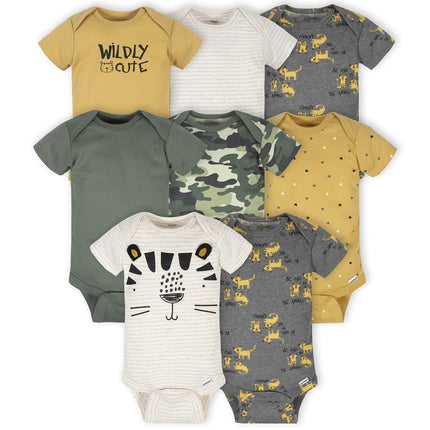 Gerber Baby Boys' 8-Pack Short Sleeve Onesies Body