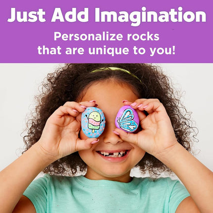 Creativity for Kids Glow In The Dark Rock Painting Kit - Paint 10 Rocks with Water Resistant Glow Paint - Crafts for Kids