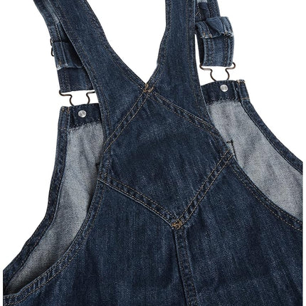 Dickies Women's Denim Bib Overall, Medium Stonewash w/Bleach, 2X-Large