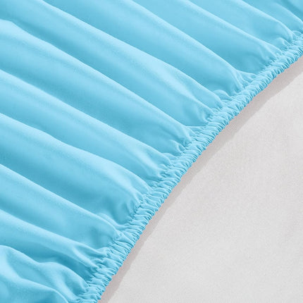Elegant Comfort 1500 Premium Hotel Quality 18-24 Inches Deep - Extra Deep Pocket Single Fitted Sheet for High Mattress, Luxury and Softest, Smart Pocket - Wrinkle Free, Twin/Twin XL, Aqua Blue