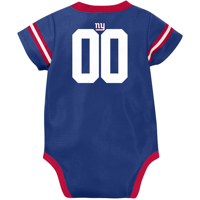 NFL New York Giants Team Jersey Bodysuit, red/white/blue New York Giants, 6-12 Months