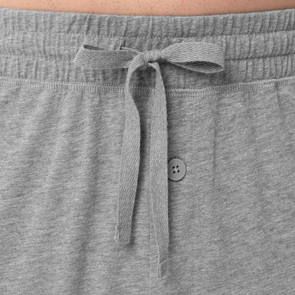 Fruit of the Loom Pantalón de pijama tipo jogger de punto de jersey para hombre (paquetes de 1 y 2), gris jaspeado, Mediano