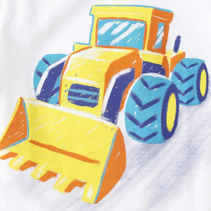 The Children's Place Baby Boys' and Toddler 3-Pack Short Sleeve Graphic T-Shirt, Monster Truck/Tractor/Firetruck, 12-18 Months