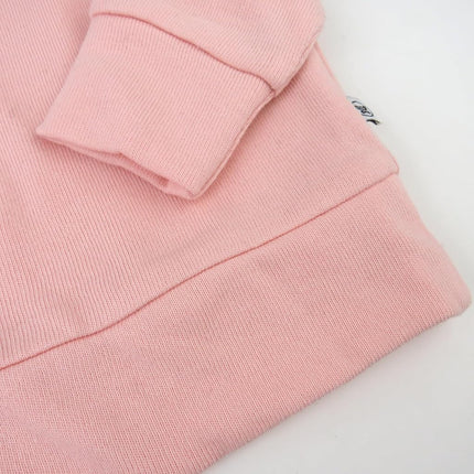 HonestBaby Terry 100% Organic Cotton for Toddler, Baby Boys, Girls, Pink Hoodie, 0-3 Months, Pink Hoodie, 0-3 Months