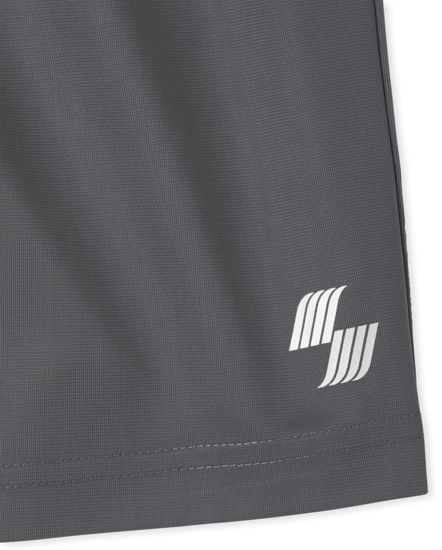 The Children's Place Pantalones Cortos Deportivos de Baloncesto para Niño, Negro Hielo, Mediano