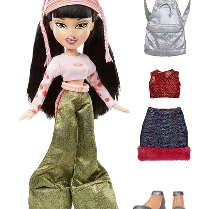 Bratz 20 Yearz Special Edition Original Fashion Doll Jade - Holographic Packaging & Poster - 20 Yearz Motif, Fan Fave Rerelease 2001 Replica - Includes 2 Outfits, Shoes etc,9 x 9 x 11.5 inches