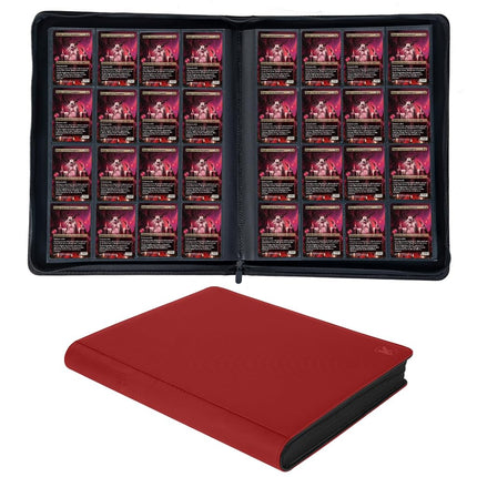 KUOOKING 1408+ Pockets Trading Card Binder (Red)