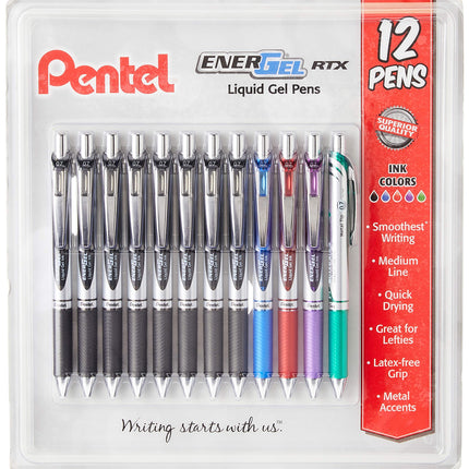 Pentel EnerGel RTX Retractable Liquid Gel Pen, 0.7