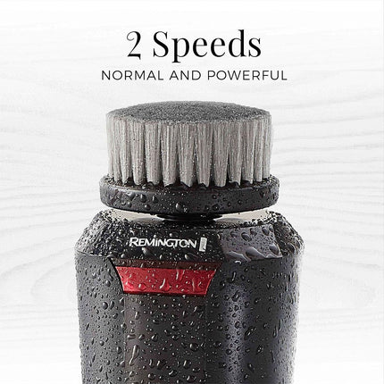 Remington Reveal Men's Compact Facial Cleansing Brush with Pre Shave and Charcoal Heads (FC1500B)