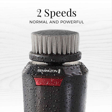 Remington Reveal Cepillo de Limpieza Facial Compacto para Hombres con Cabezales Pre-Afeitado y Carbón (FC1500B)