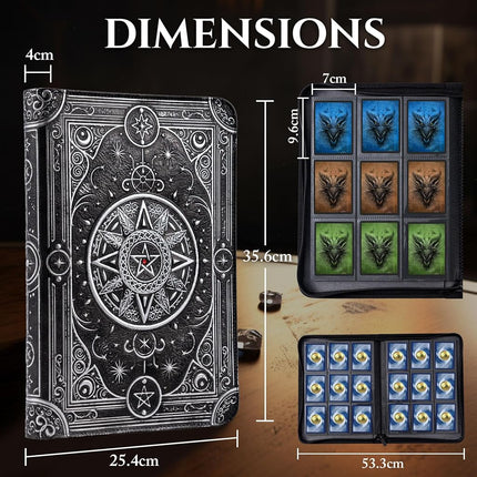 Star Mage Trading Card Binder for MTG and TCG - 432 Side-Loading Pockets