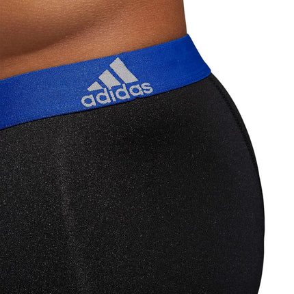 adidas Men's Big & Tall Performance Boxer Brief Underwear (3-Pack) Boxed, Black/Collegiate Royal Blue/Scarlet Red, XX-Large