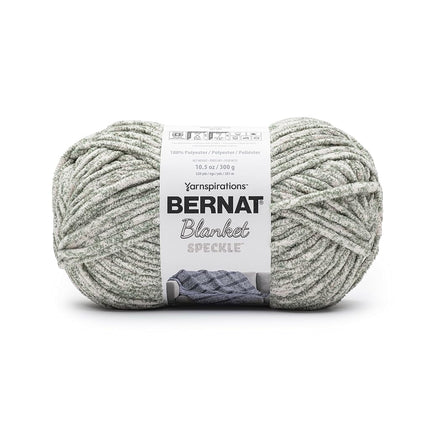 Bernat Blanket Speckle Winter Leaf Yarn - 2 Pack of 10.5oz/300g - Polyester - #6 Super Bulky - 220 Yards - Knitting, Crocheting & Crafts, Chunky Chenille Yarn