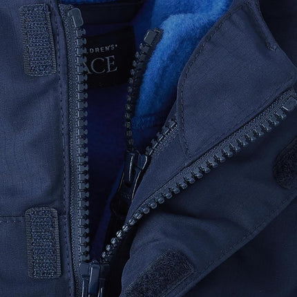 The Children's Place Blouson d'hiver épais 3 en 1 pour bébés garçons et tout-petants, coquille résistante au vent et à l'eau, intérieur en polaire, Tidal, 18-24 mois