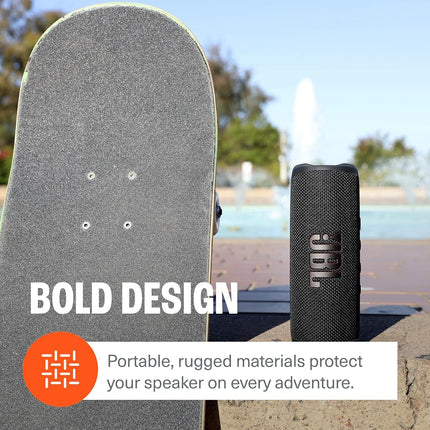 JBL Flip 6 Waterproof Portable Wireless Bluetooth Speaker Bundle with divvi! Premium Hardshell Case - Red