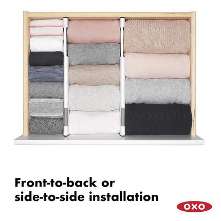 Oxo Expandable Dresser Drawer Divider, Pack of 2