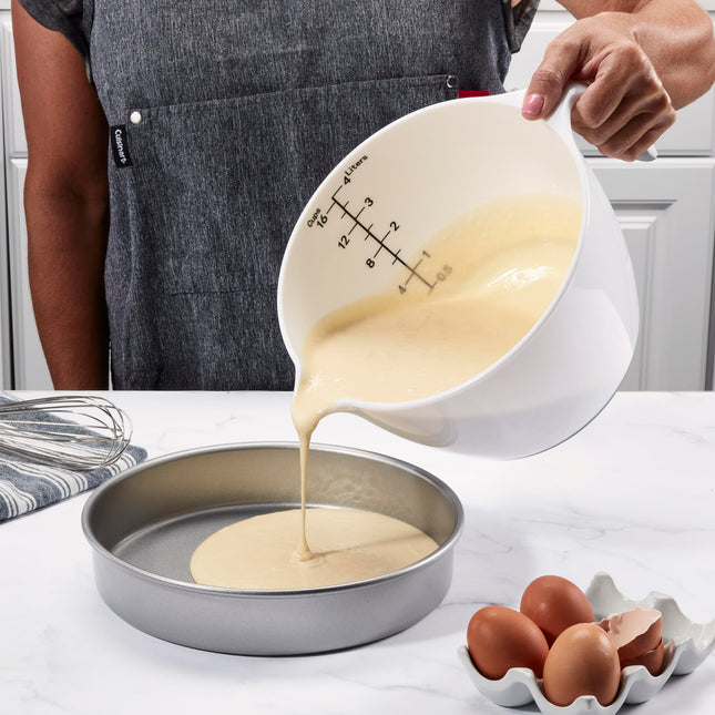 Cuisinart Tazón para Mezclar Masa de 4 qt, 4 Cuartos, Blanco y Gris