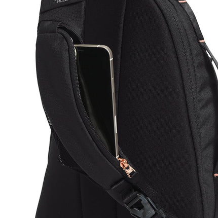 THE NORTH FACE Women's Isabella Sling - PFAS Free, Tnf Black Light Heather/Burnt Coral Metallic-npf, One Size, Isabella Sling | Slim Carry Crossbody Bag With Large Main Compartment, Water-repellent