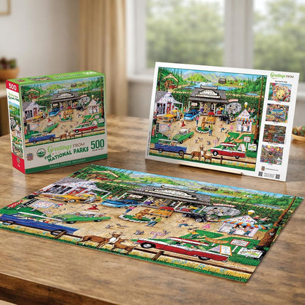 Baby Fanatics 82226 : Salutations de - Le puzzle Les parcs nationaux 550 pièces