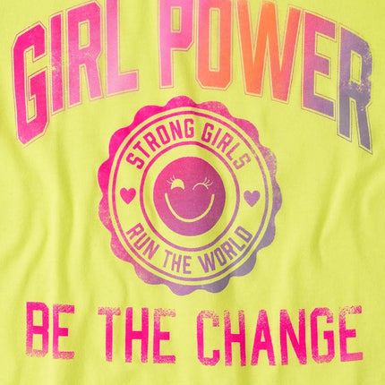 The Children's Place Girl Power Short Sleeve Graphic T-Shirts,multipacks, Girl Power 3-Pack, X-Small