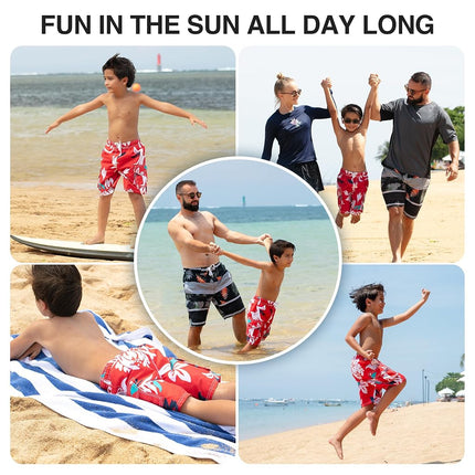 Kanu Surf Big Boys' Oahu, Red, Small (8)