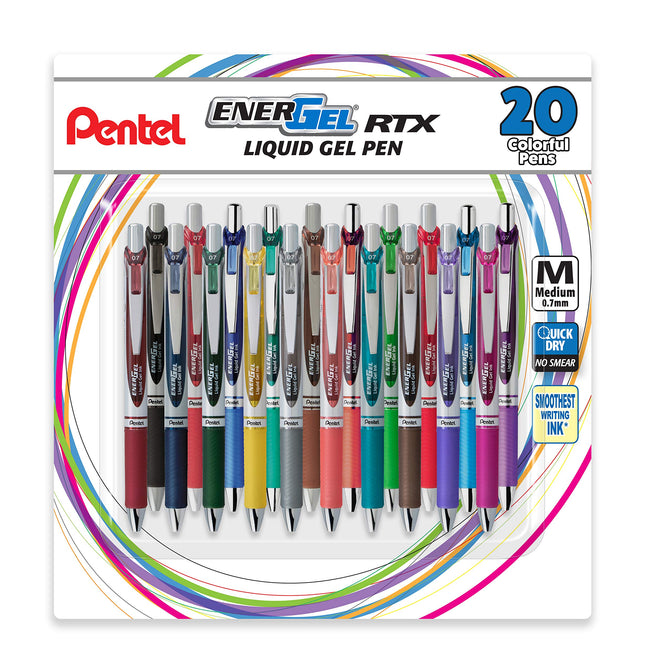 Pentel EnerGel RTX Retractable Liquid Gel Pen .7mm