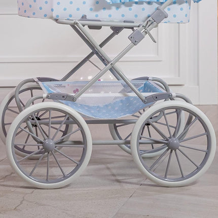 JC Toys | Berenguer Boutique | Royal Pram in Blue | Ages 3+