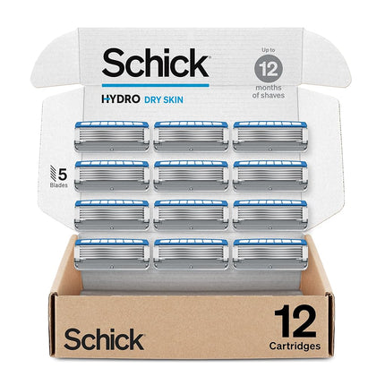 Schick Hydro Dry Skin Razor Refills, 12ct | Razor 