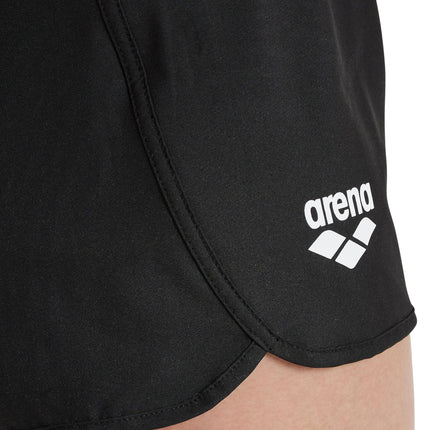 Arena Women's Team Short Solid Swim Trunks, Black, X-Large