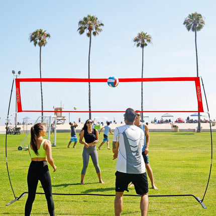 Volley-ball récréatif GoSports Soft Touch - Taille réglementaire pour jeux intérieurs ou extérieurs, inclut une pompe à ballon