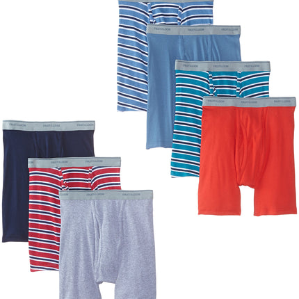 Fruit Of The Loom Men's Super Value Stripe Solid B