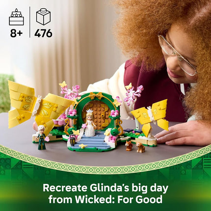 LEGO Wicked Glinda's Wedding Day - Building Toy with 2 Mini Dolls & 2 Posable Butterfly Figures plus Accessories - Gift for 8+ Year Old Girls & Movie Fans - 75688