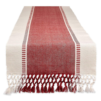 DII Dobby Stripe Woven Table Runner, 13x108 (13x11