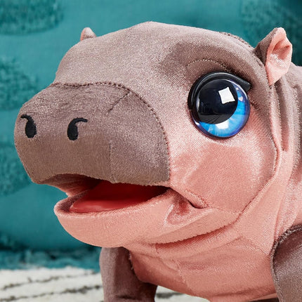 Just Play furReal Sally The Silly Hippo, 23 cm Interactive Plush, Toy for Girls, Boys, Kids, Ages 4 and Up