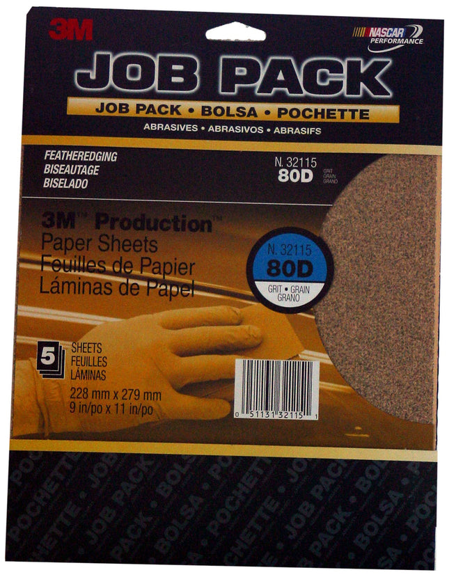 3M 32115 9" x 11" 80A Grit Production Sheet (Pack 