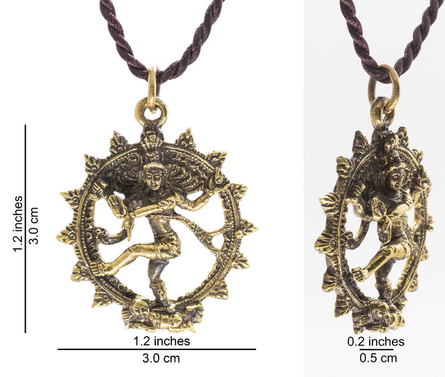Collection de bijoux Artschatz : Vajra, Dorje, Kartika, Phurba, Bouddha, Garuda, Pendentif Shiva, M, Laiton, Sans pierre précieuse